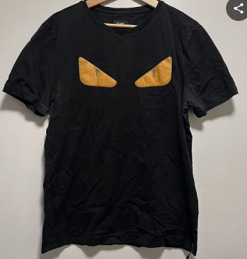 Fendi Tired Eye Bag Bugs T-shirt Black