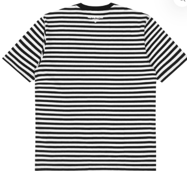 Bape Moonface Striped Tee