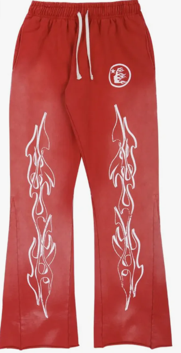 Hellstar Studios Racer Flare Sweatpants Red