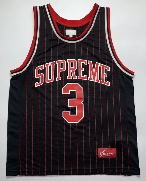 Supreme Crossover Basketball Jersey Black Red