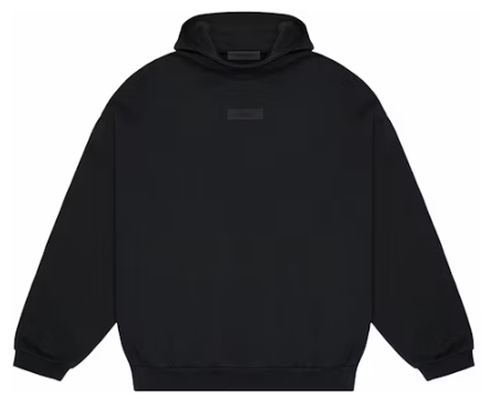Fear of God Essentials Chest Logo Hoodie Jet Black
