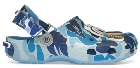 Crocs Classic Clog A Bathing Ape ABC Camo Blue