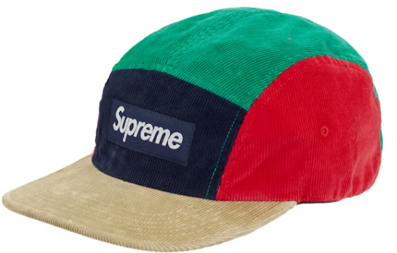 Supreme Corduroy Camp Cap (FW23) Multicolor