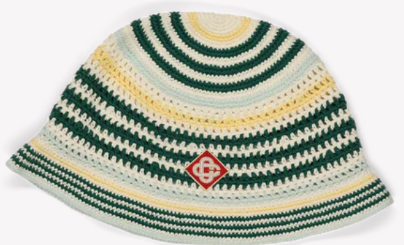 Casablanca Monogram Crochet Hat Multicolor