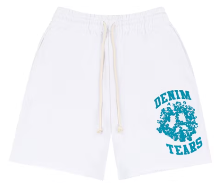 Denim Tears Denim University Sweat Shorts White
