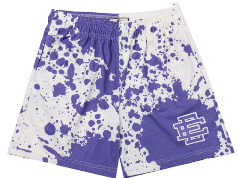 Eric Emanuel EE Basic Short Purple Paint Spill