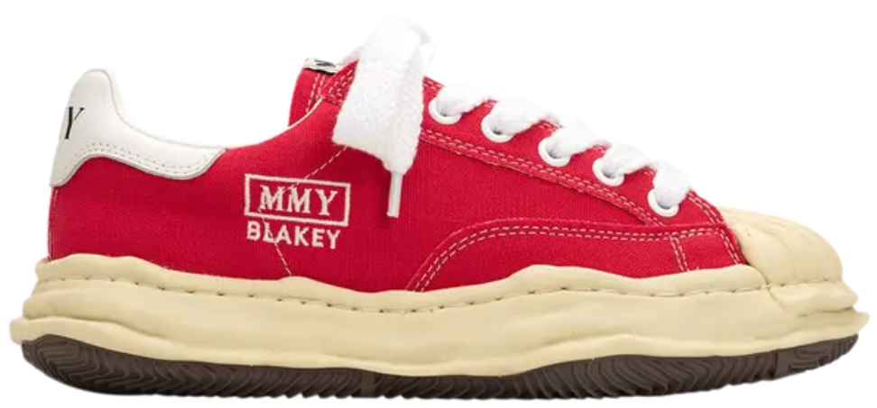 Maison Mihara Yasuhiro Blakey OG Sole Vintage Canvas Low Red