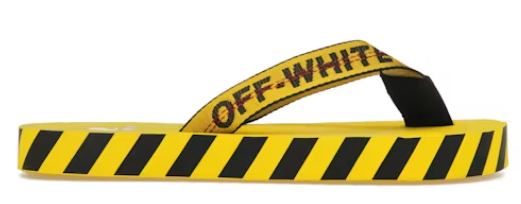 OFF-WHITE Industrial Flip Flops Yellow