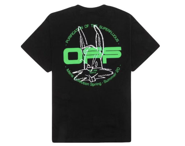 OFF-WHITE Oversized Fit Harry The Bunny T-shirt Black/Multicolor