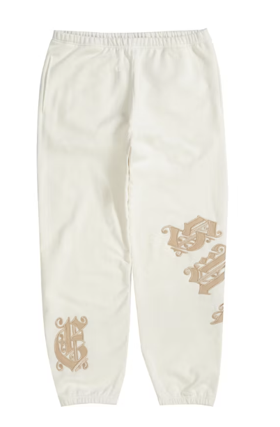 Supreme Old English Wrap Sweatsuit White