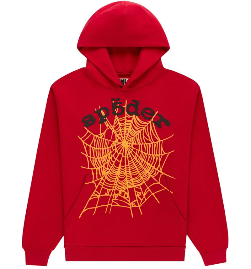 Sp5der OG Web V2 Hoodie Red