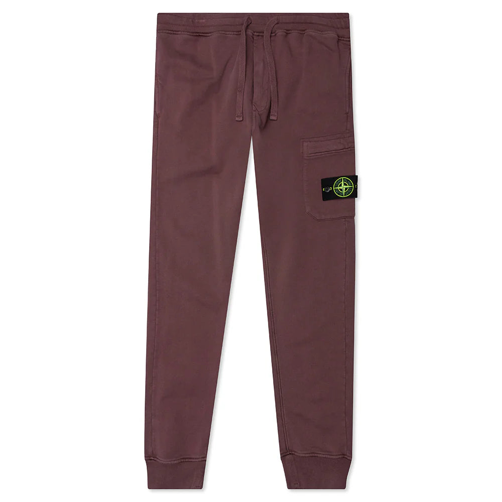 Stone Island Fleece Cargo Pants Dark Burgundy