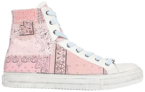 AMIRI Sunset Bandana High Patchwork Salmon Pink White