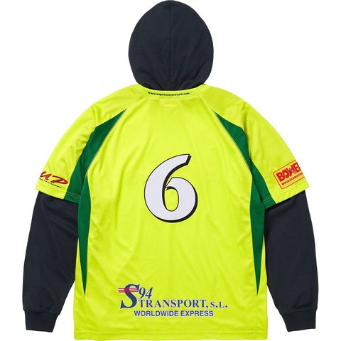 Supreme Hooded Soccer Jersey Bright Green
