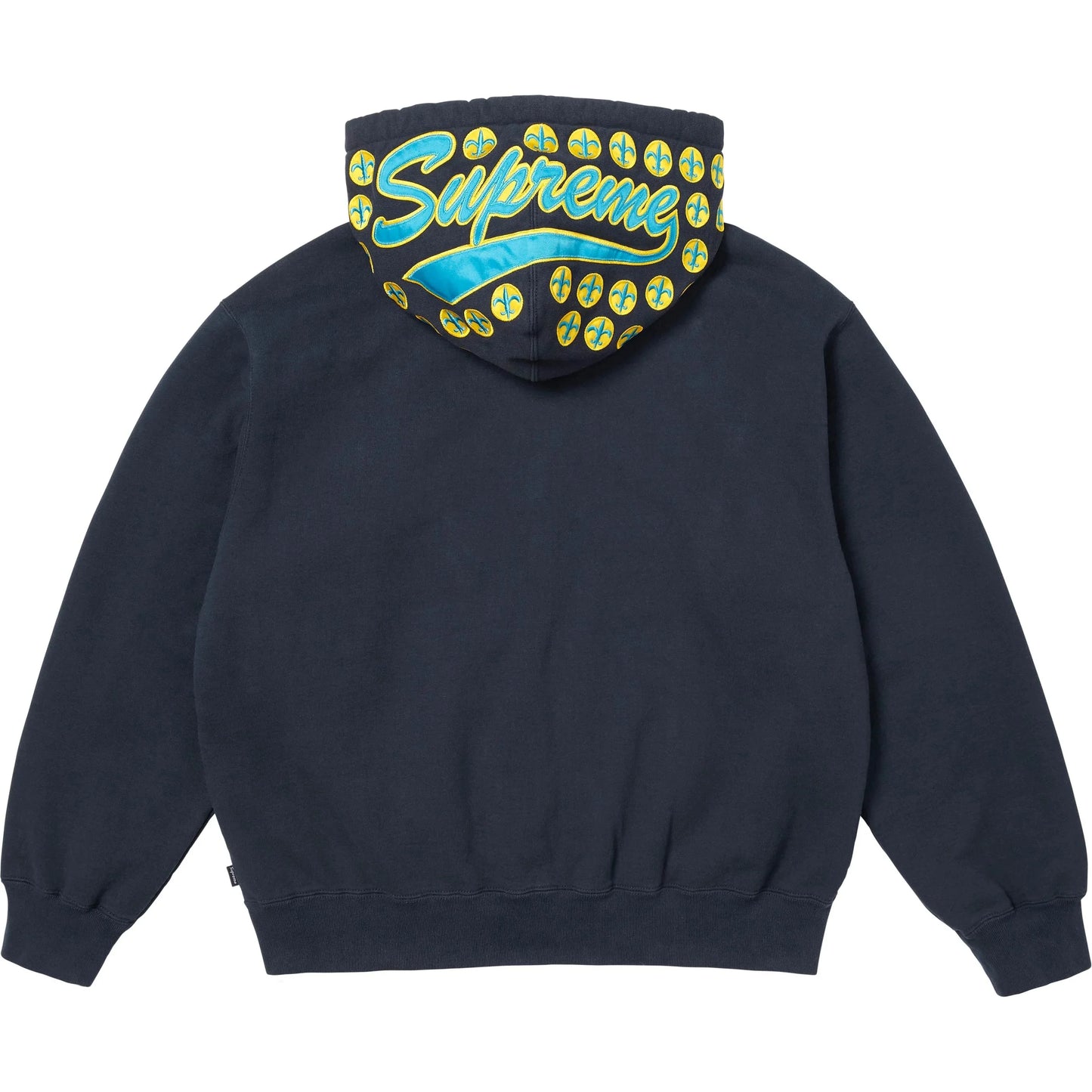 Supreme League Champs Zip Up Hooded Sweatshirt Navy