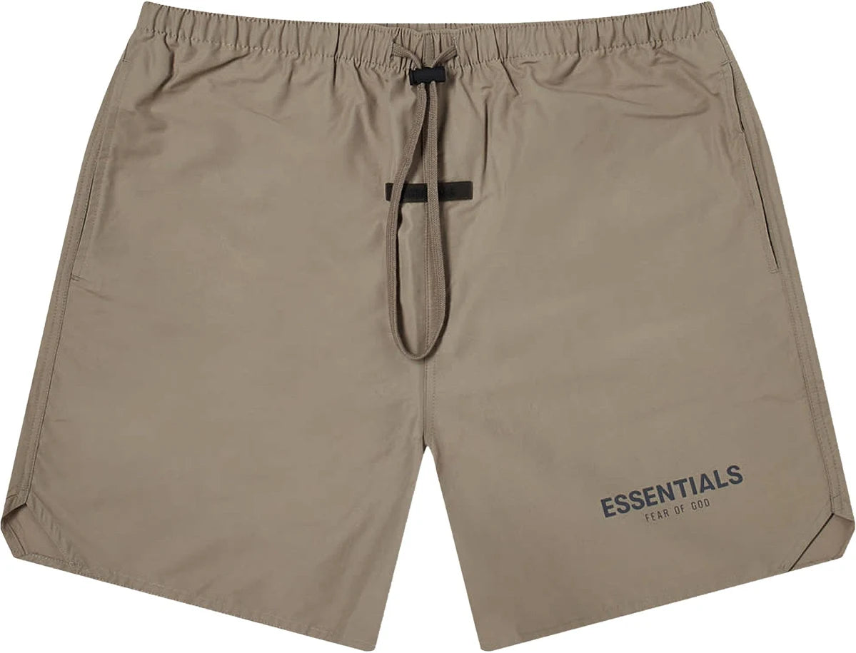 Fear Of God Essentials Volley Shorts Taupe Brown