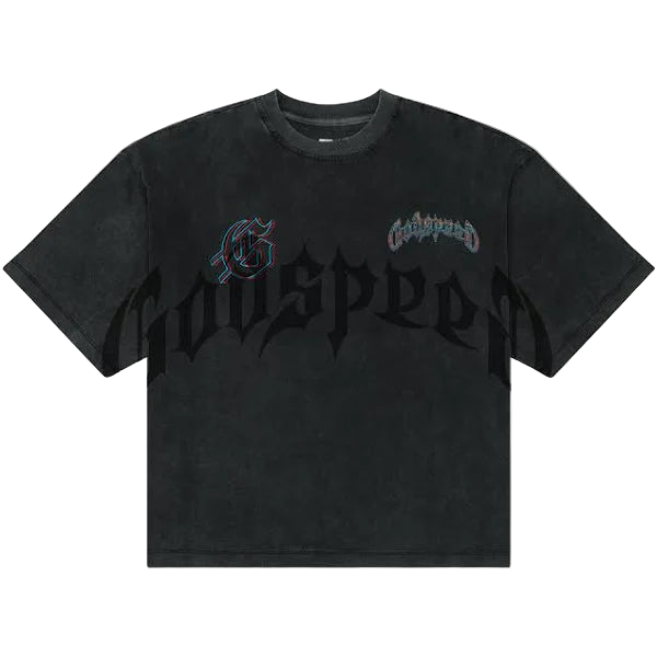 Godspeed Natural Disaster T-Shirt Black Wash