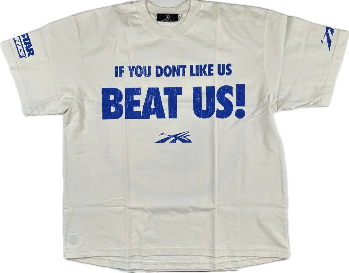 Hellstar Beat Us! T-shirt White/Blue