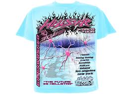 Hellstar Neuron Tour Tee Light Blue
