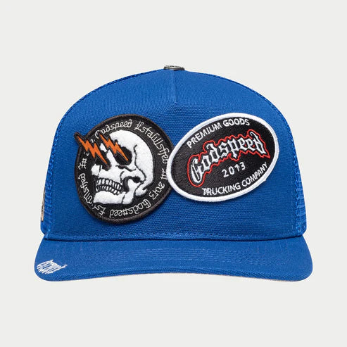 Godspeed OG Dual Patch Trucker Hat Royal