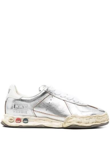 Maison Mihara Yasuhiro Herbie Og Sole Metallic Sneakers Silver