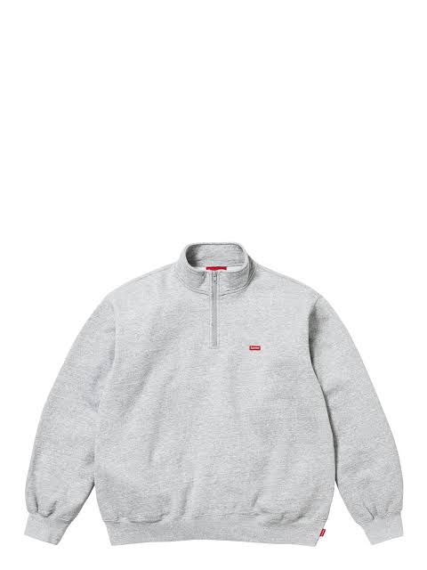 Supreme Small Box Logo Half Zip Pullover (SS26) Heather Grey
