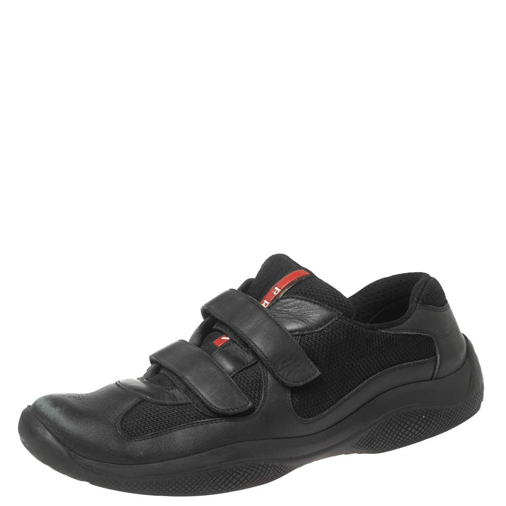 Prada America Cup Velcro Strap Black