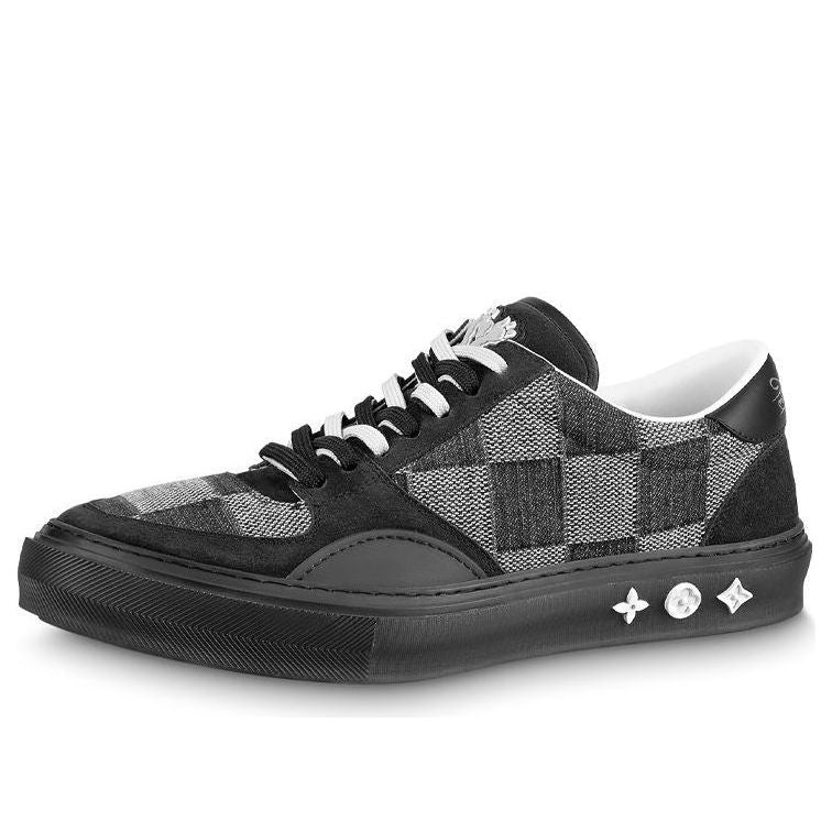 Louis Vuitton Ollie Sneakers Black Plaid Mesh