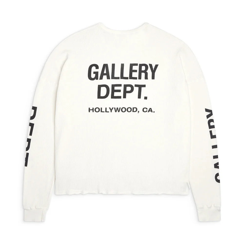 Gallery Dept. Thermal Long Sleeve T-Shirt Creme
