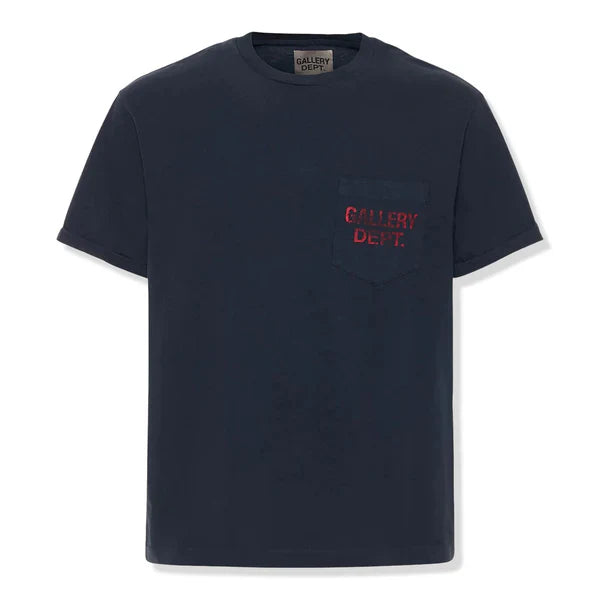 Gallery Dept. Souvenir Logo Pocket T-Shirt Black Red