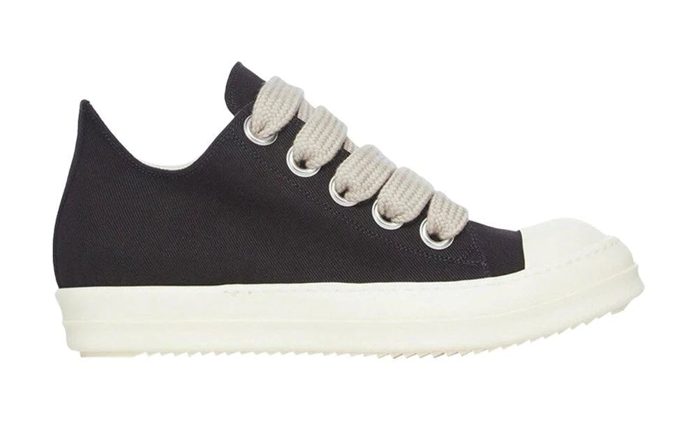 Rick Owens DRKSHDW Jumbolace Low Sneaker Black Milk