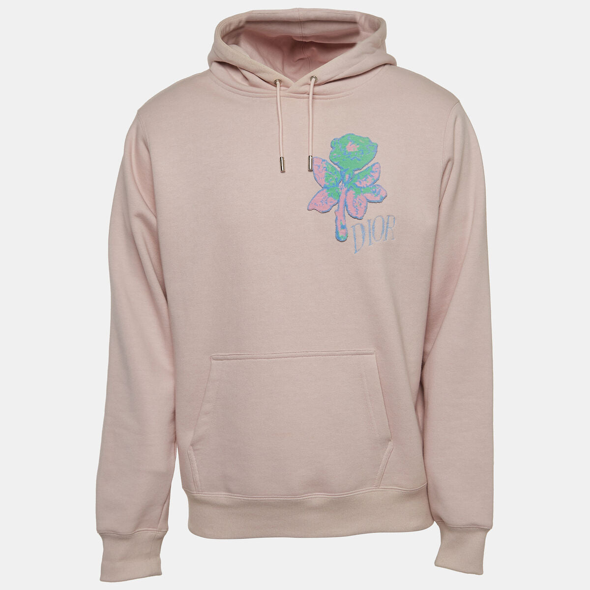 Dior Alex Foxton Pink Rose Embroidered Hoodie