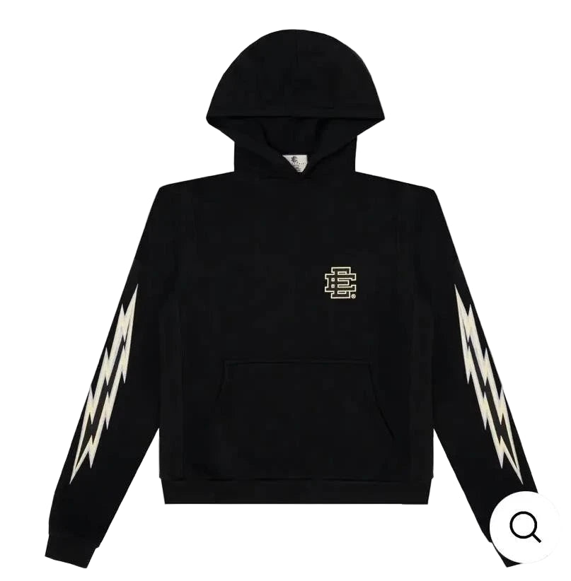 Eric Emanuel EE Basic Bolt Hoodie Black White