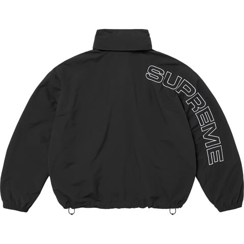 Supreme Spellout Embroided Track Jacket Black