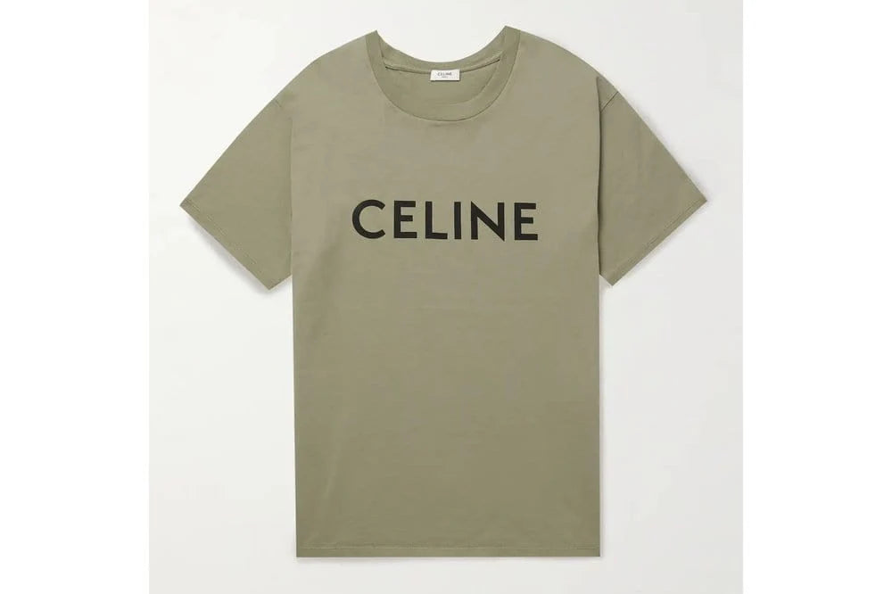 Celine Loose T-Shirt In Cotton Jersey Green