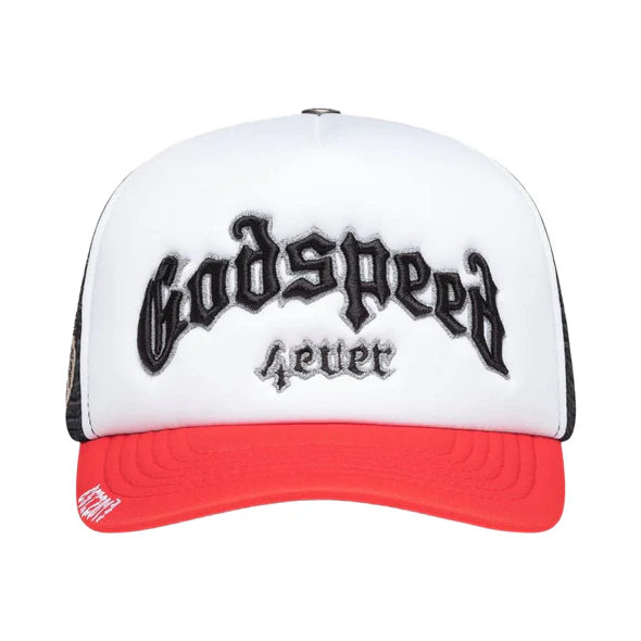 Godspeed 4ever Trucker Hat Black Red