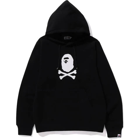 BAPE Ape Crossbone Pullover Hoodie Black