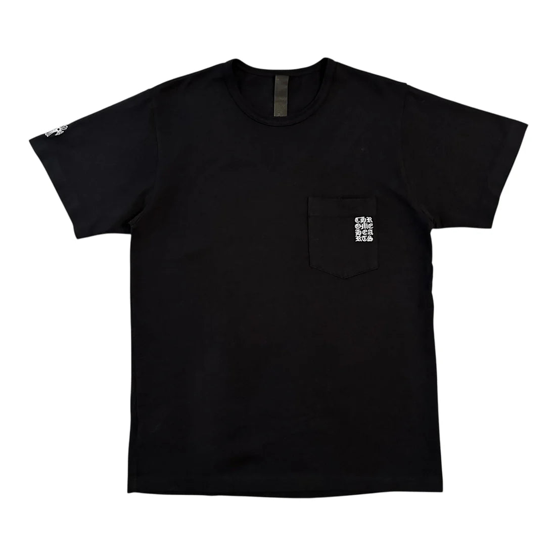 Chrome Hearts Embroidered Eye Chart Logo Pocket Tee Black