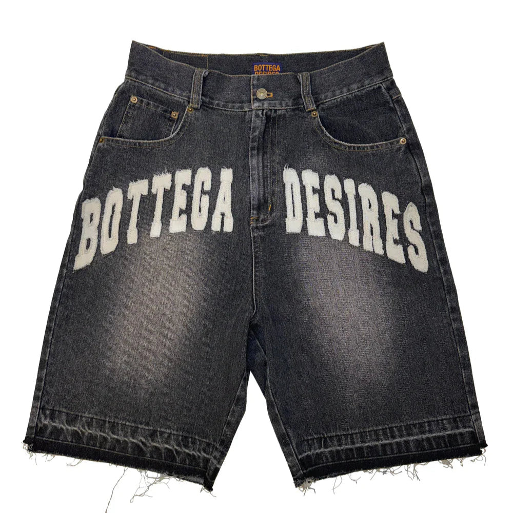 Bottega Desires Denim Shorts Black Wash