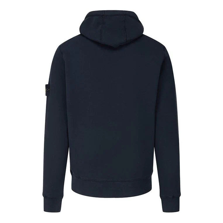Stone Island Garment Dyed Popover Hoodie Navy