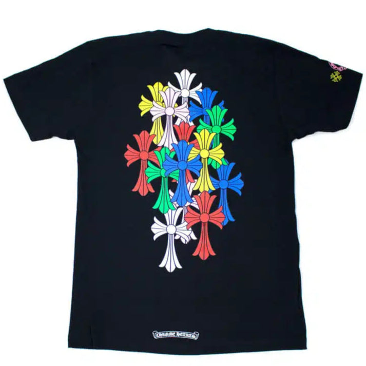 Chrome Hearts Multi Color Cross Cemetary T-Shirt Black