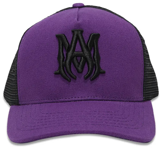 Amiri MA Logo Trucker Hat Purple