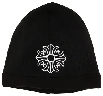Chrome Hearts Skully Cross Logo Beanie Black/White