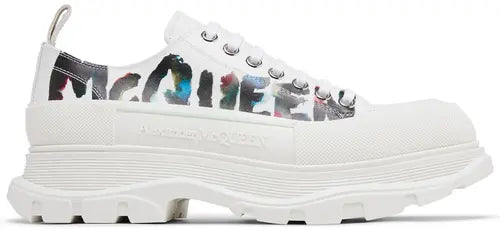 Alexander McQueen Tread Slick Lace Up Watercolour Graffiti