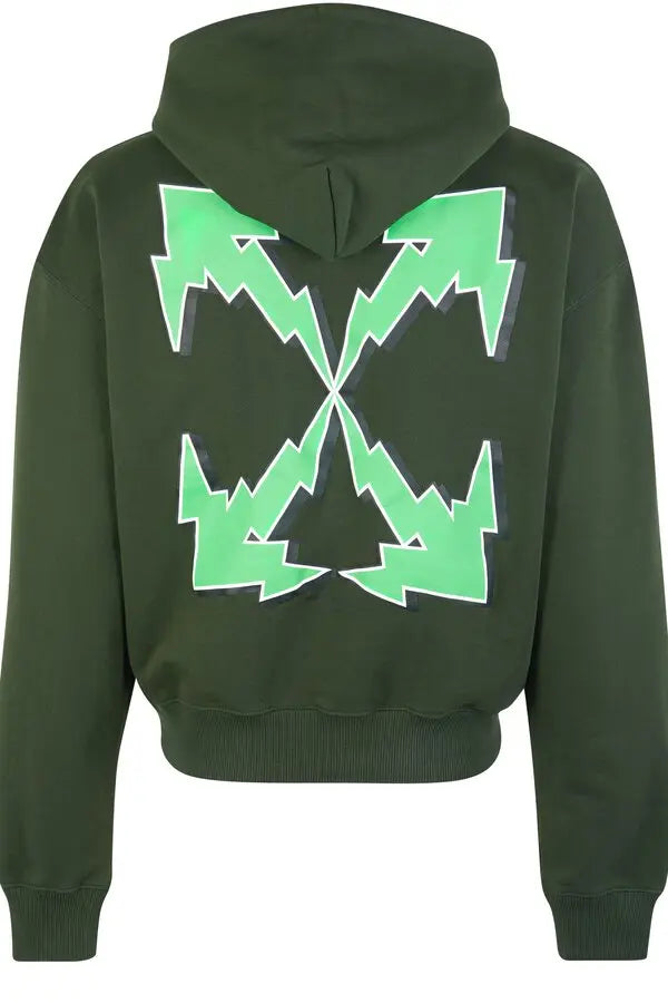 Off-White Bolt Arrow Hoodie Rosin Green