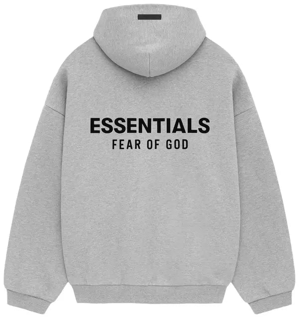 Fear Of God Essentials Fleece Hoodie II Light Heather Grey