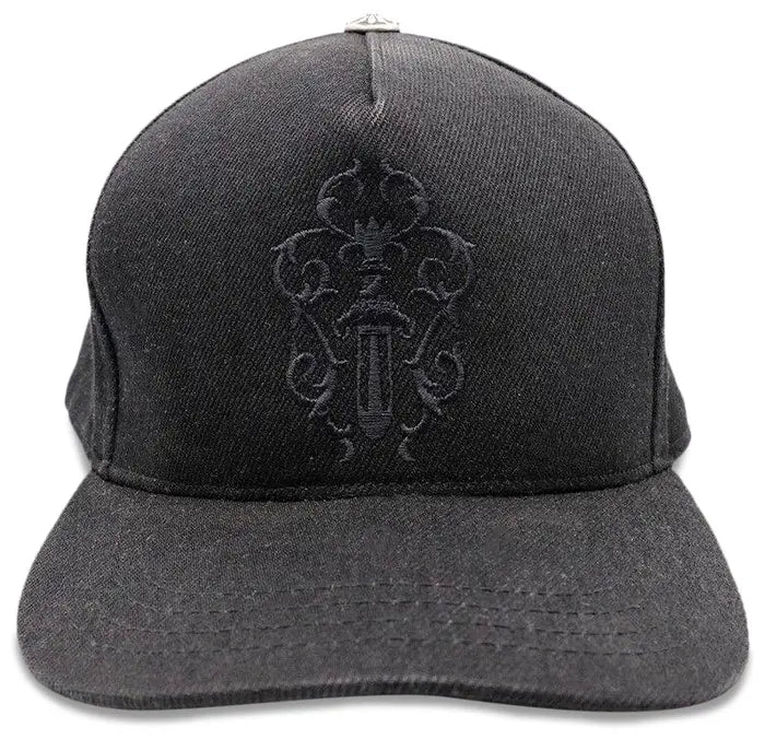 Chrome Hearts Floral Dagger Snapback Black
