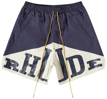 Rhude Yachting Short Navy Cream