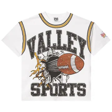 Vale Forever Classic Bling Tee White Brown