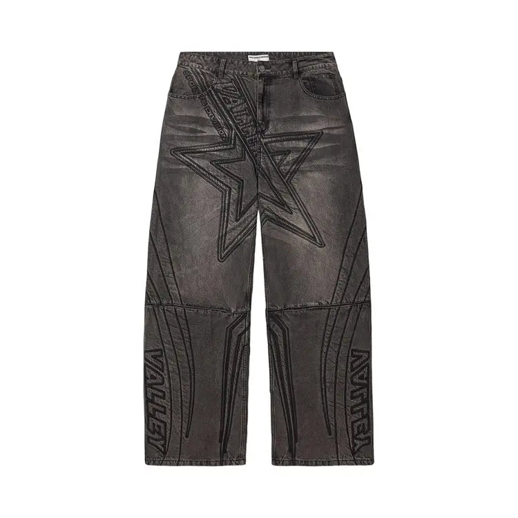 Vale Forever Motocroxxx Pines Denim Jeans Rinsed Black